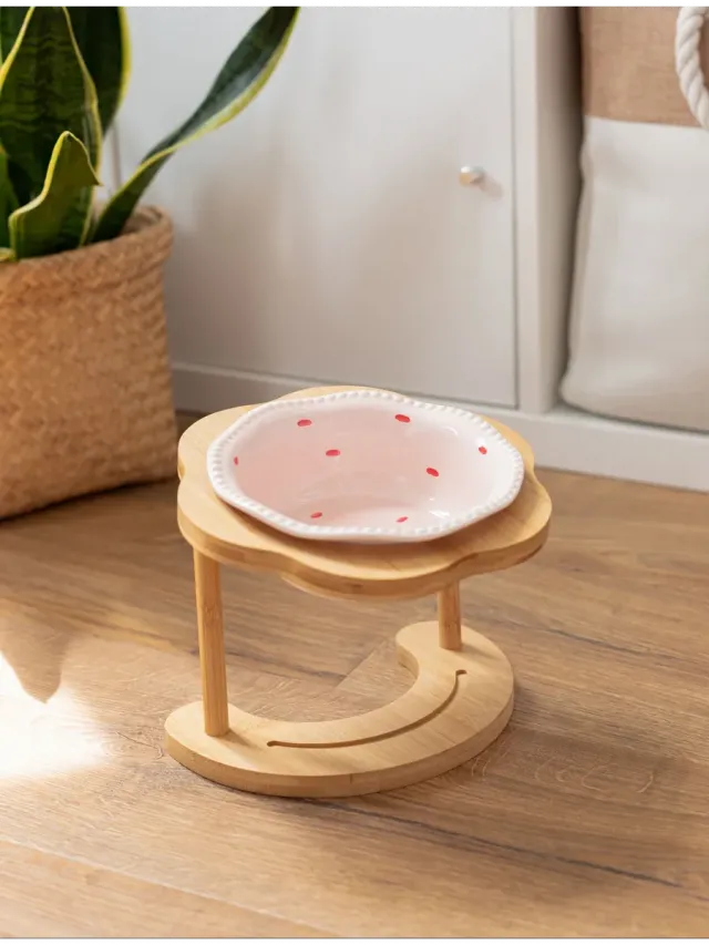 Керамическая миска для кошки, миска для собак мелких пород
